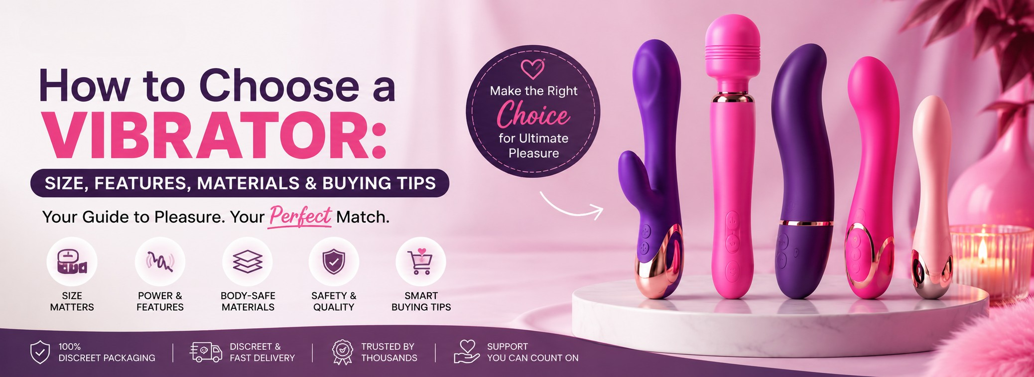 How to Choose a Vibrator: Size, Features, Materials & Buying Tips